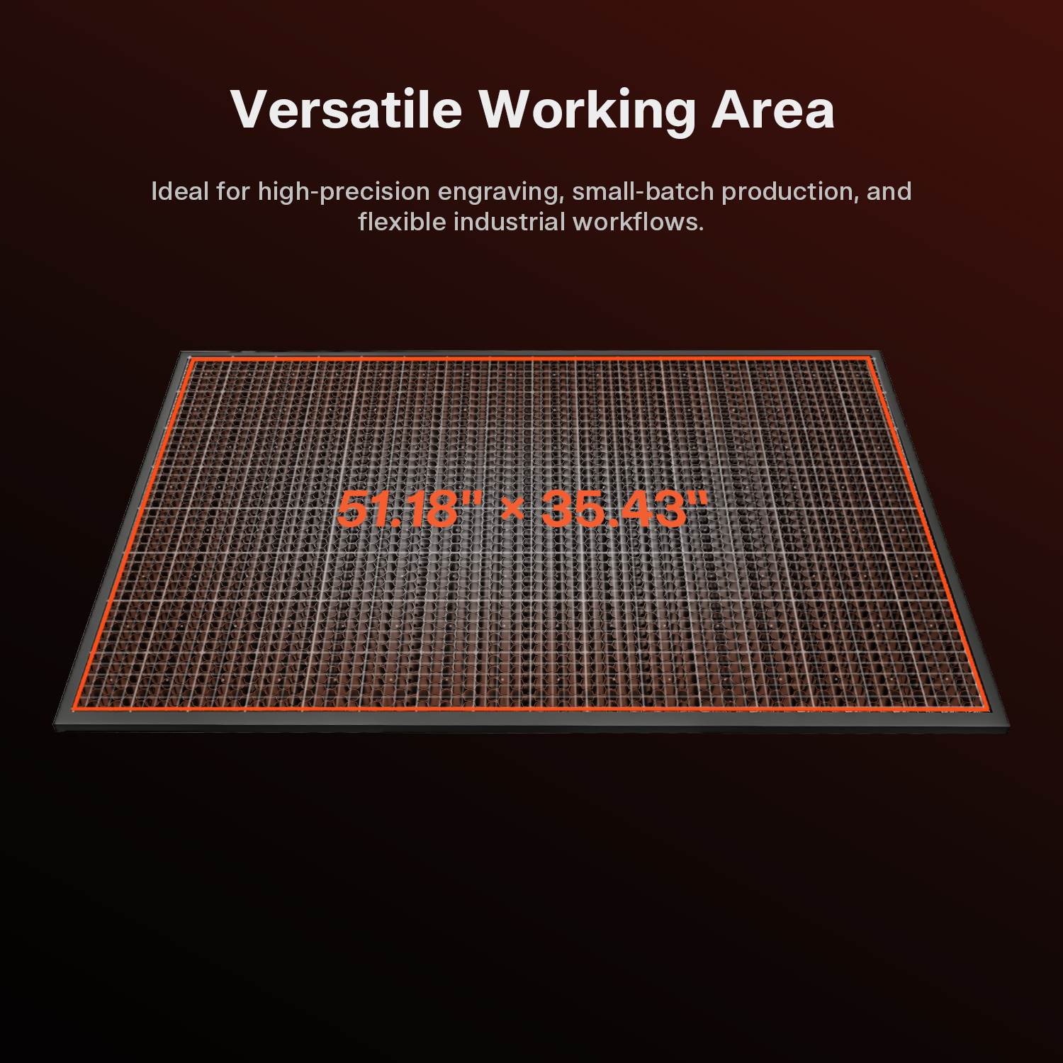 ONELASER Hydra 13 Gen 2 RF CO2 laser working space