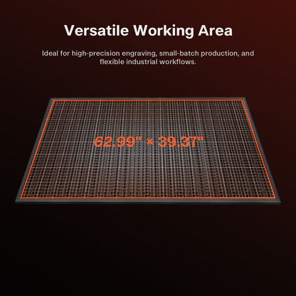 ONELASER Hydra Gen 2 – 70W RF Laser machine working area